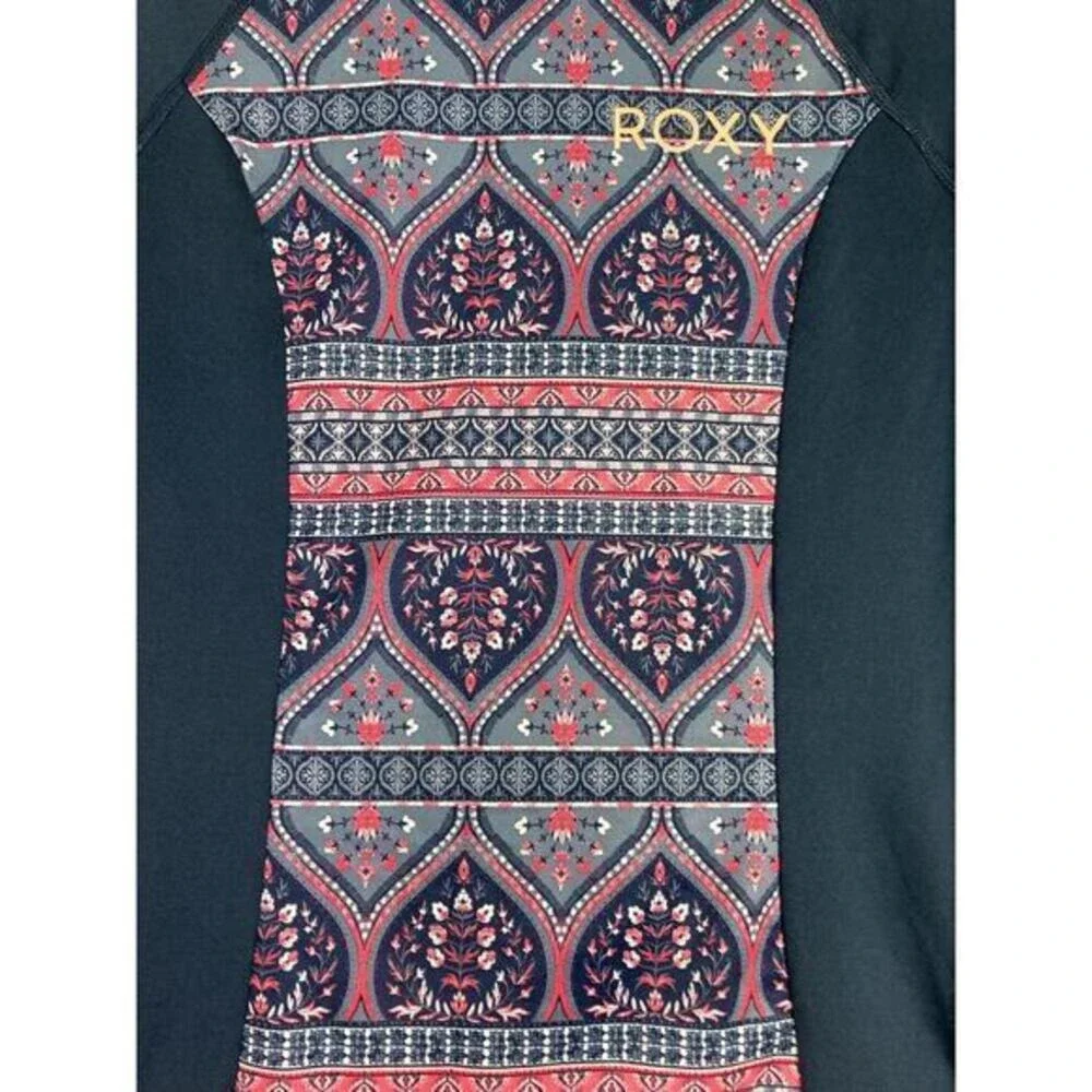 Roxy Waves Long Sleeve Rash Guard Swim Shirt UPF 50 Stretchy Women's Size S - Picture 9 of 10